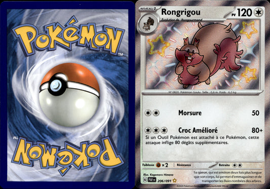 Pokémon Rongrigou 206/091 FR Played Écarlate et Violet