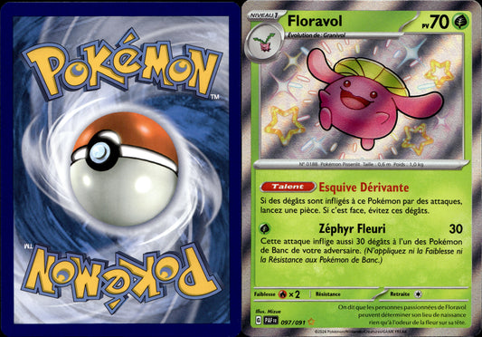 Pokémon Floravol 097/091 FR Played Écarlate et Violet