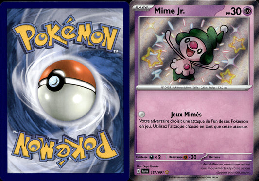 Pokémon Mime Jr. 157/091 FR Played Diamant et Perle