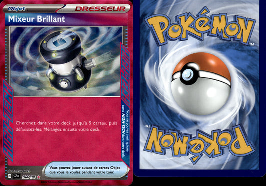Carte Pokémon Mixeur Brillant 164/191 FR Near Mint Écarlate et Violet