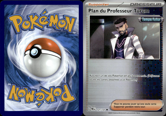 Pokémon Plan du Professeur Turum Pokeball 121/131 FR Played Écarlate et Violet