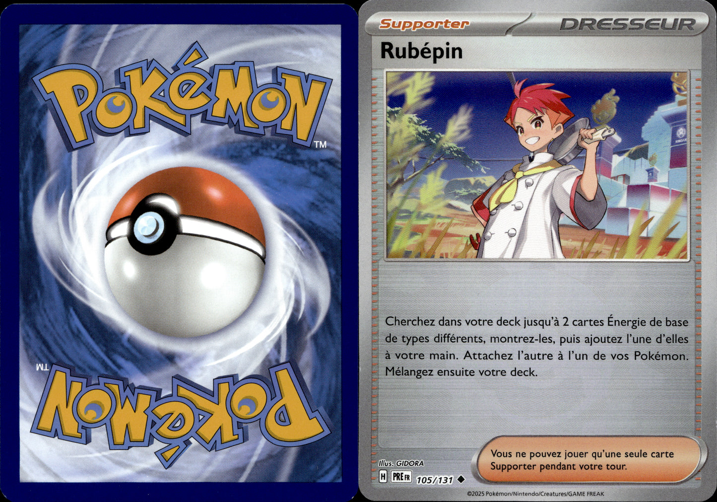 Pokémon Rubépin Pokeball 105/131 FR Played