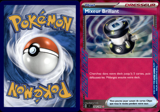Pokémon Mixeur Brillant 164/191 FR Near Mint Écarlate et Violet