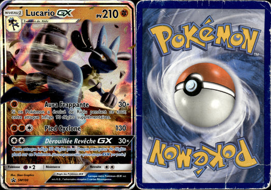 Pokémon Lucario GX SM100 FR Played Soleil et Lune