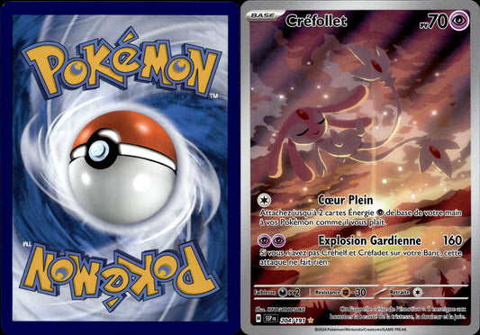 Pokémon Créfollet 204/191 FR Played Écarlate et Violet