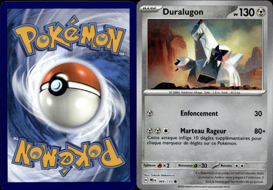 Pokémon Duralugon POKEBALL SSP 069/131 FR