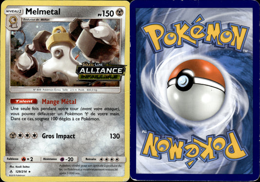 Pokémon Melmetal 129/214 FR Played Soleil et Lune